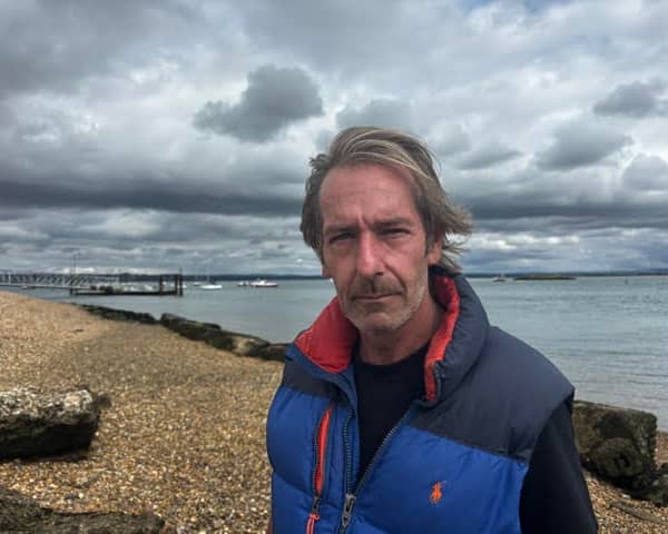 Adam was stuck on Eastney Point overnight 