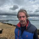 Adam was stuck on Eastney Point overnight 