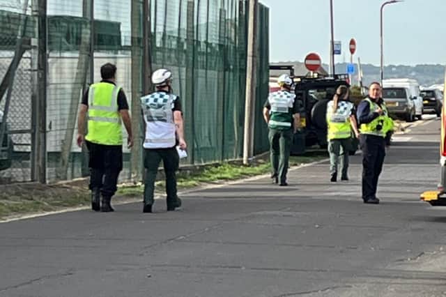 Authorities dealing with migrants who arrived in Portsmouth