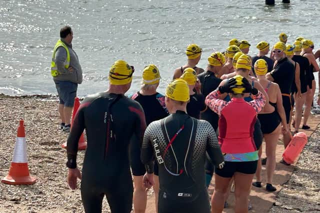 More than £2,500 has been raised for GAFIRS following a mile-long swim.