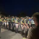 Police had a stand-off with protestors at Eastney on Sunday night
