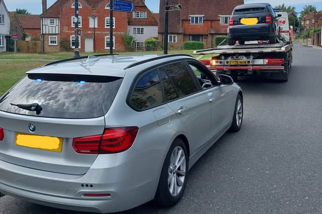 A car which has had no MOT or tax for five years was confiscated in Petersfield.