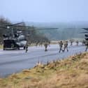Veterans will be called up to a large-scale resilience exercise next year. Pictured: Members of the Special Operations Forces make a rapid extraction on Mk.6 CH47 Chinook helicopters during a validation exercise on January 31, 2026 in Otterburn, United Kingdom.