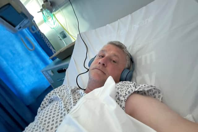 Mark Kelly underwent treatment for prostate cancer at QA Hospital in April 2026