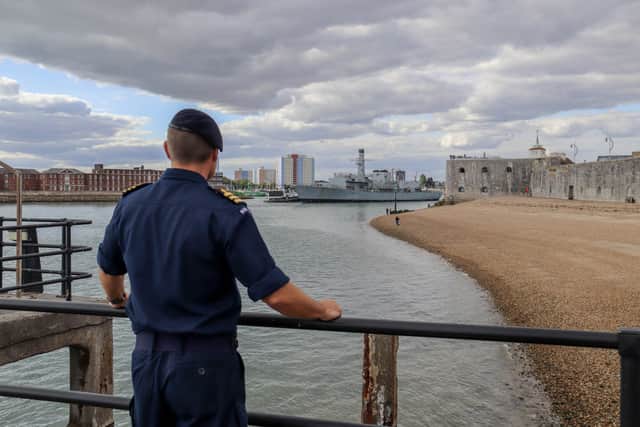 HMS Northumberland was towed out of HMNB Portsmouth for the final time on September 10, 2026, amid reports that she will be scrapped.