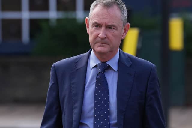 Former Southern Water CEO Matthew Wright arrives at Bromley Magistrates' Court, south-east London