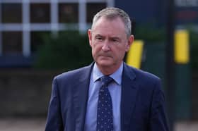 Former Southern Water CEO Matthew Wright arrives at Bromley Magistrates' Court, south-east London, where he is charged with conspiracy to defraud authorities over water quality tests. Picture date: Friday September 11, 2026. PA Photo. Mr Wright has been accused alongside three others - Philip Barker, Clive Massey and Mark Gregory - of conspiring to defraud the Environment Agency (EA) and water regulator Ofwat by manipulating the self-monitoring regime at water treatment works to avoid failing environmental checks.  Photo credit should read: Gareth Fuller/PA Wire