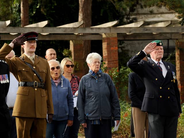 To mark the 25th anniversary of the 9/11 terrorist attacks a commemorative service was held in the Rose Garden in Southsea