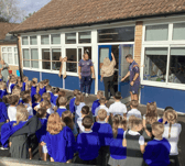 Denmead Infant School has celebrated the grand opening of its brand new library. 