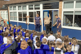 Denmead Infant School has celebrated the grand opening of its brand new library. 