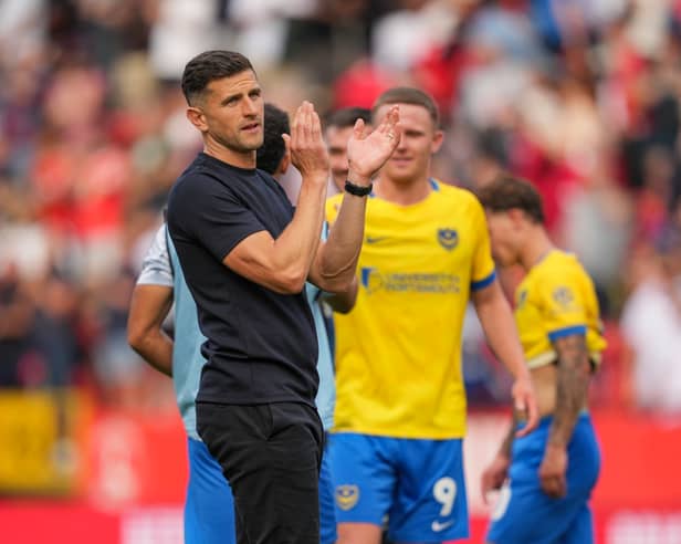 Pompey bos John Mousinho. Pic: Jason Brown