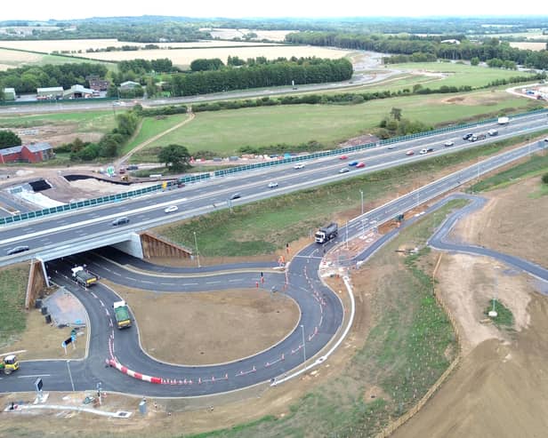 newly-opened M27 junction 10 in use on Monday 14th September 2026



Pictured: Route into Junction 10, westbound from the air



Picture: Habibur Rahman

