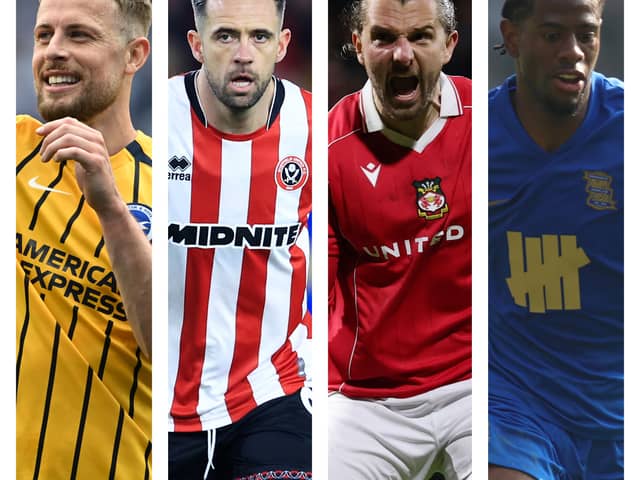 From left to right: Adam Webster, Danny Ings, Jay Rodriguez and Jonathan Panzo are all free agents.