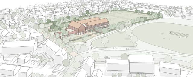 3D Views of the first primary school for Welborne Garden Village. Image: Hampshire County Council