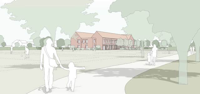 3D Views of the first primary school for Welborne Garden Village. Image: Hampshire County Council
