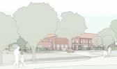 3D Views of the first primary school for Welborne Garden Village. Image: Hampshire County Council