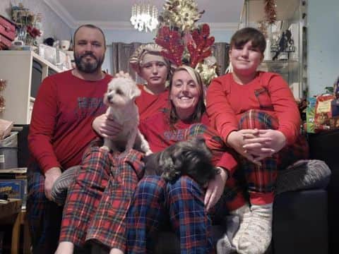 A fundraiser has been launched for a family after a dad-of-two was diagnosed with terminal cancer.  Lee Gould, left, with his wife Danielle and their two children.