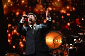Michael Ball will still be appearing at an upcoming show in Portsmouth despite other cancellations due to illness. Pictured is the entertainer on stage during The National Lottery's Big Night Of Musicals.
