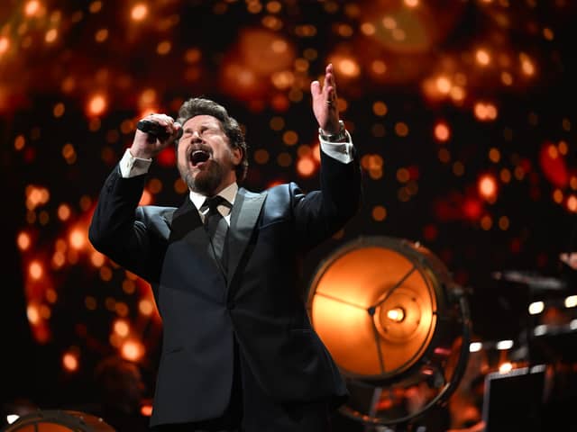 Michael Ball will still be appearing at an upcoming show in Portsmouth despite other cancellations due to illness. Pictured is the entertainer on stage during The National Lottery's Big Night Of Musicals.