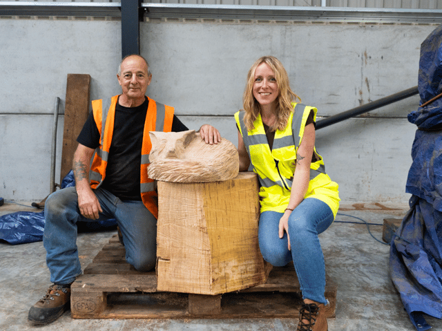 Preview of foxes being created for a sculpture trail along Foxes Forest in Portsmouth