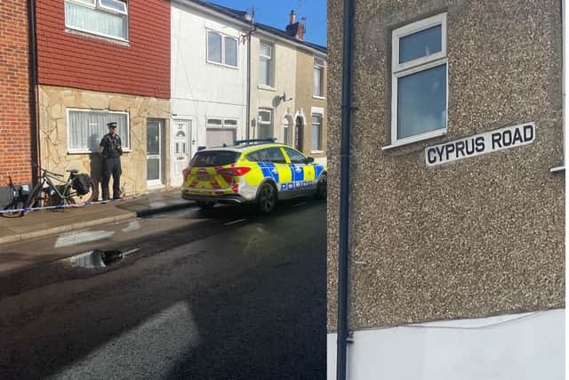 Police in Cyprus Road