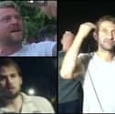 Police are asking for help in identifying these three men following the protest in Eastney on September 6.