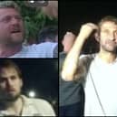 Police are asking for help in identifying these three men following the protest in Eastney on September 6.