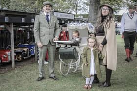 First day at Goodwood Revival 2026 at Goodwood on Friday 18th September 2026. Pictured: Bulic Family.