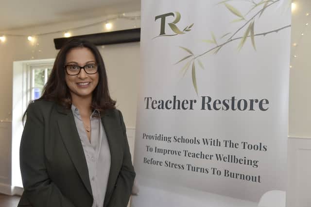 Founder Darshana Qureshi launched a Teacher Wellbeing platform at The Alverbank Hotel in Gosport on Friday, September 18, 2026.