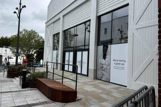 Marks and Spencer in Gunwharf Quays, Portsmouth, will be reopening soon following a refurbishment.