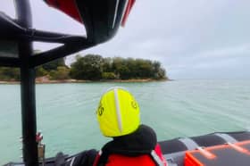 A crew from the Gosport and Fareham Inshore Rescue Service rescued a group of children who got caught out by the tide in Wootton Creek.