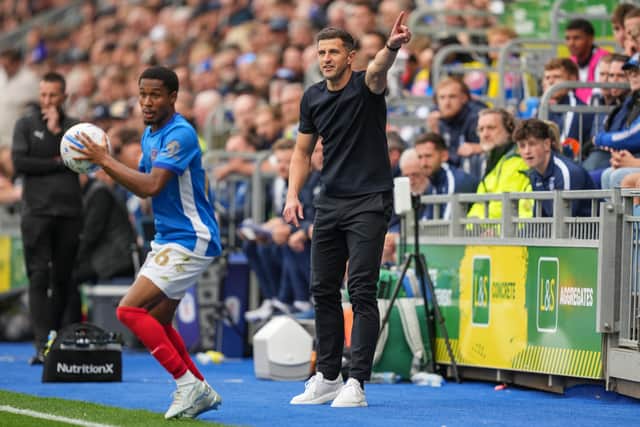 John Mousinho has reflected on Pompey's start to the season, with the Blues sitting in 19th spot. Picture: Neil Allen