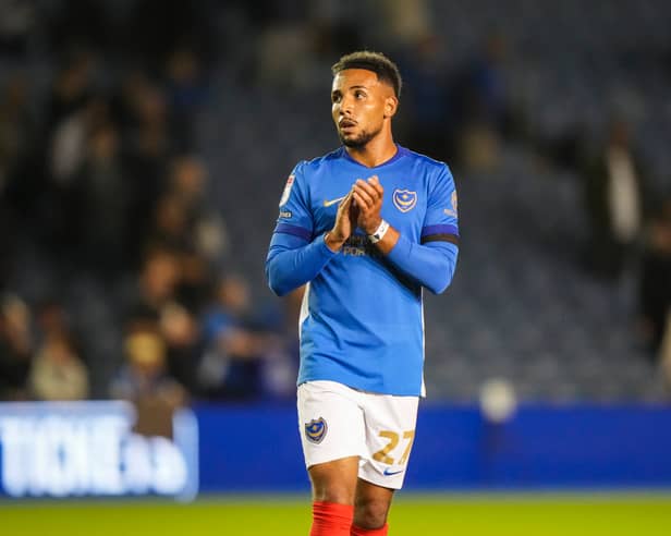 Pompey's Odin Bailey. Pic: Jason Brown