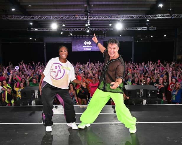 Motsi Mabuse surprised Zumba instructors at ZIN Academy in Manchester