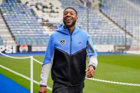Pompey midfielder Ebou Adams Picture: Jason Brown