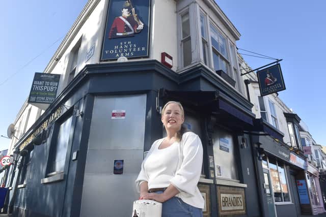 Ally Wearn is the new landlord of the Fith Hants Volunteer Arms in Albert Road, Southsea, which will reopen soon after closing in August
Picture: Sarah Standing (220926-8003)
