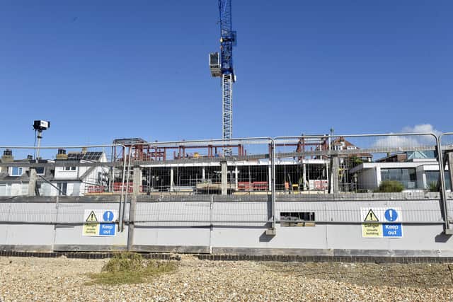 Progress at The Osborne View in Hill Head on Tuesday, September 22, 2026.

Picture: Sarah Standing (220926-8025)