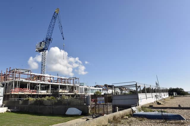 Progress at The Osborne View in Hill Head on Tuesday, September 22, 2026.

Picture: Sarah Standing (220926-8035)