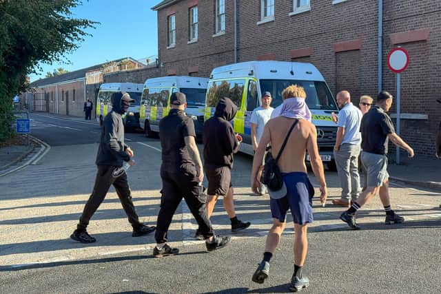 Police operation underway in Gosport on Tuesday, September 22.