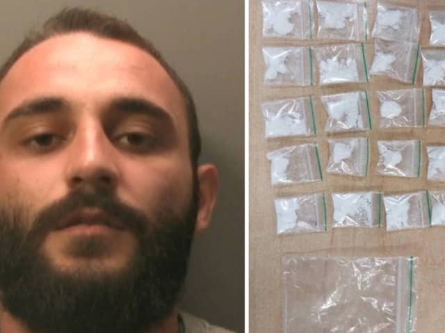 Kirl Mutafchiev, 21, of no fixed abode, has been jailed at Portsmouth Crown Court after being caught with cocaine stuffed in his underwear.