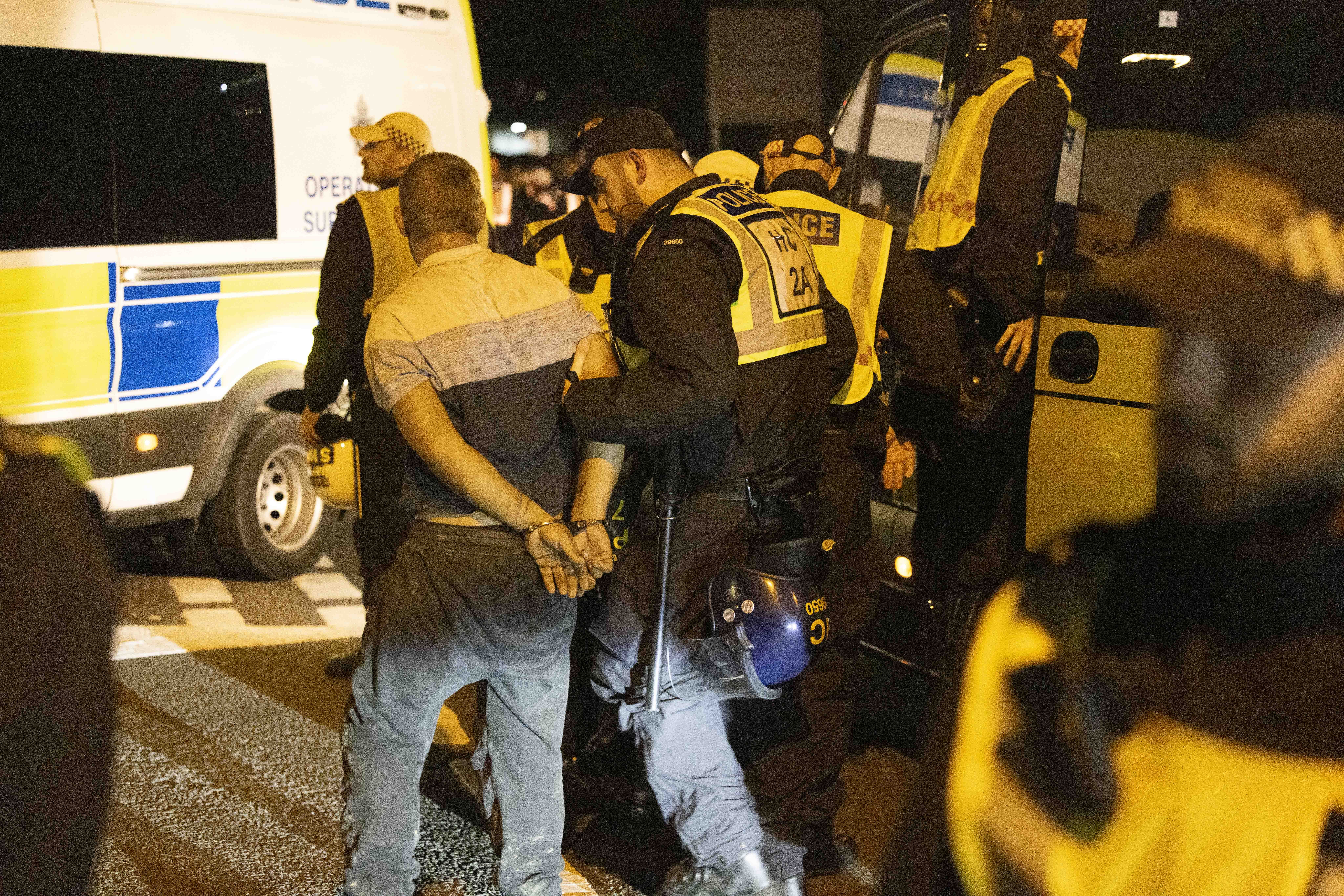 Three people charged with assault following Channel crossing protest in Gosport