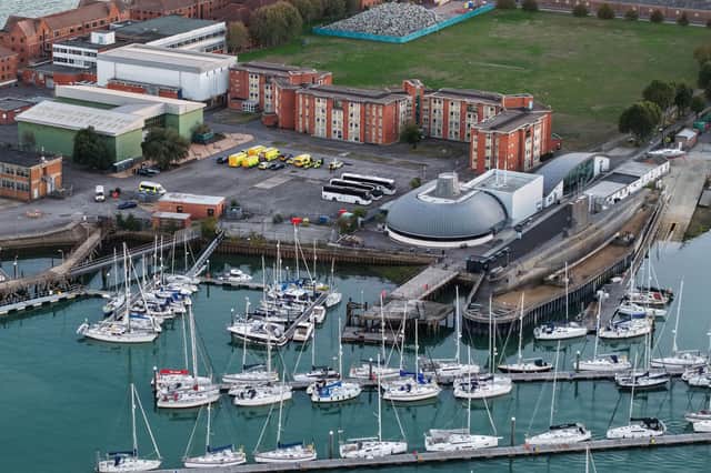 Coaches and the emergency services await the arrival of migrants on Tuesday afternoon. Instead they were taken to Dover