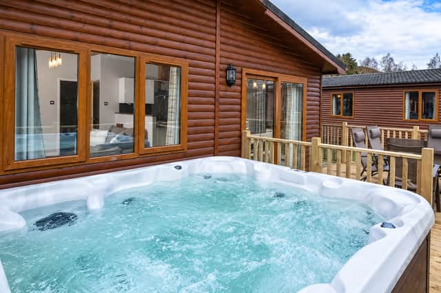 Lodges with hot tubs are also on offer - and the prices are quite tempting
