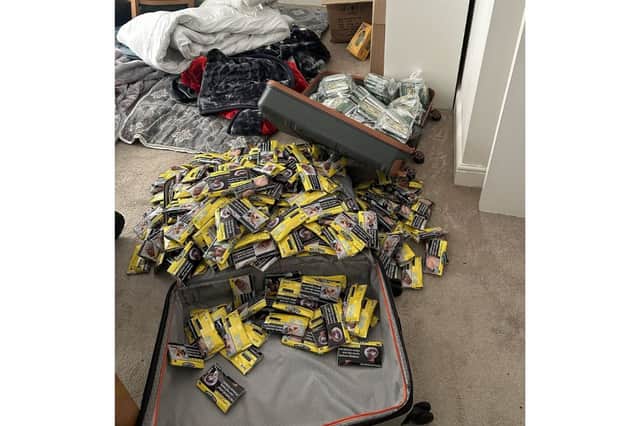 Illegal tobacco seized at North End addresses.