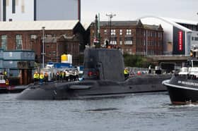 HMS Agamemnon has sailed from the BAE Systems shipyard in Barrow-in-Furness.