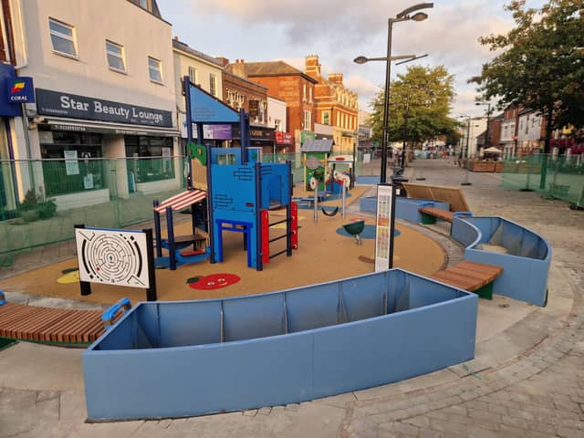 The Play Park under construction