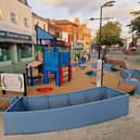 The Play Park under construction
