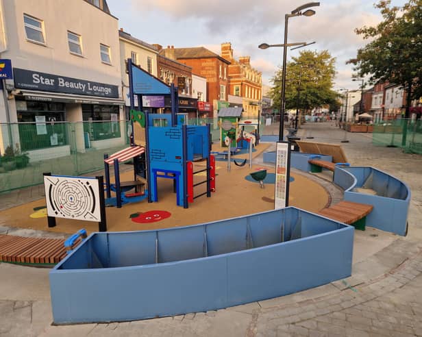 The Play Park under construction