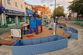 The Play Park under construction