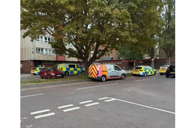 Police in Lake Road 